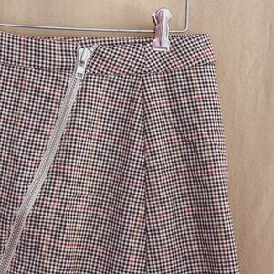 ARIZONA JEAN CO - plaid skirt, S/M size, full length silver zipper